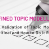 Refined Topic Modelling - validating topic models